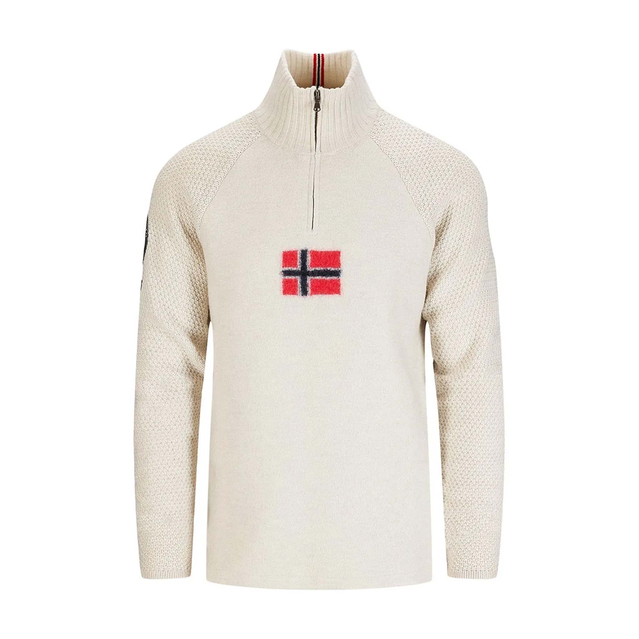 Boiled Ski Flag Sweater in Oatmeal