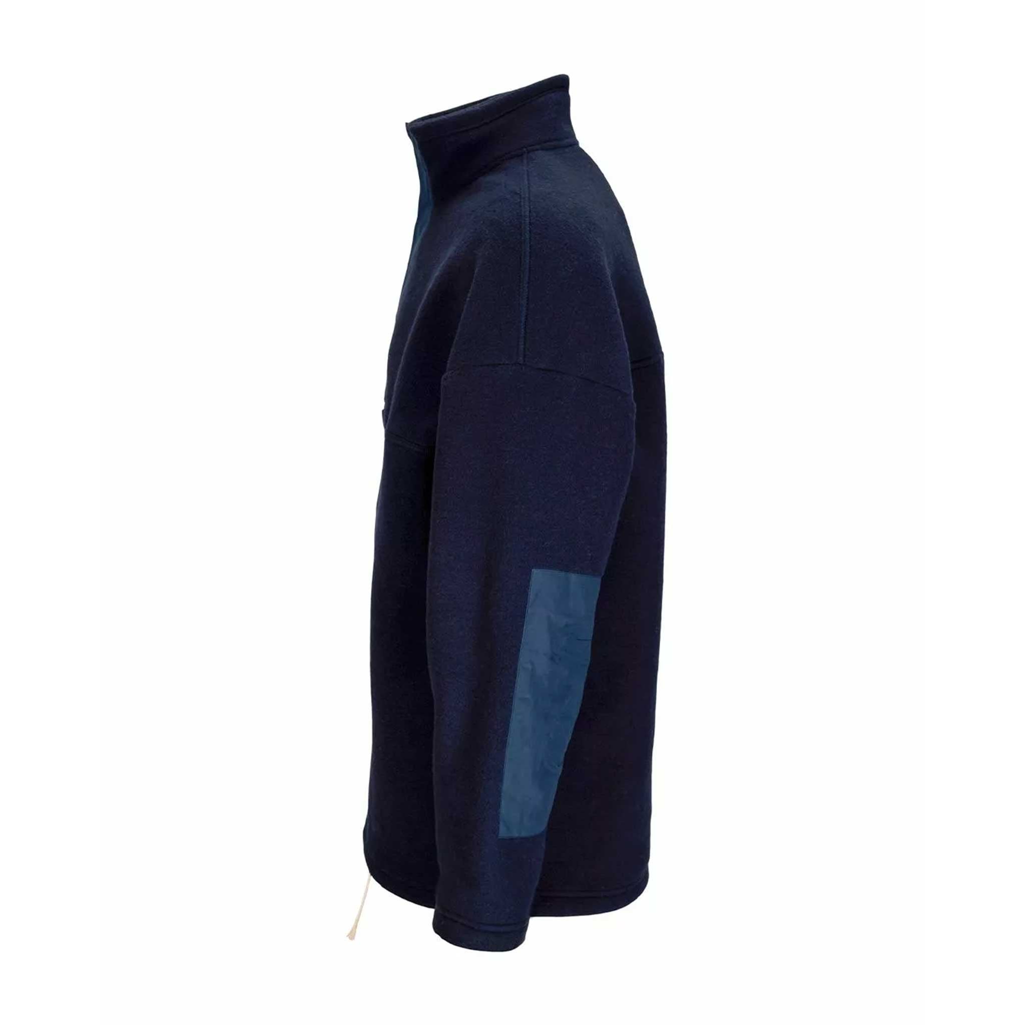 Vagabond Waxed Fleece in Faded Navy