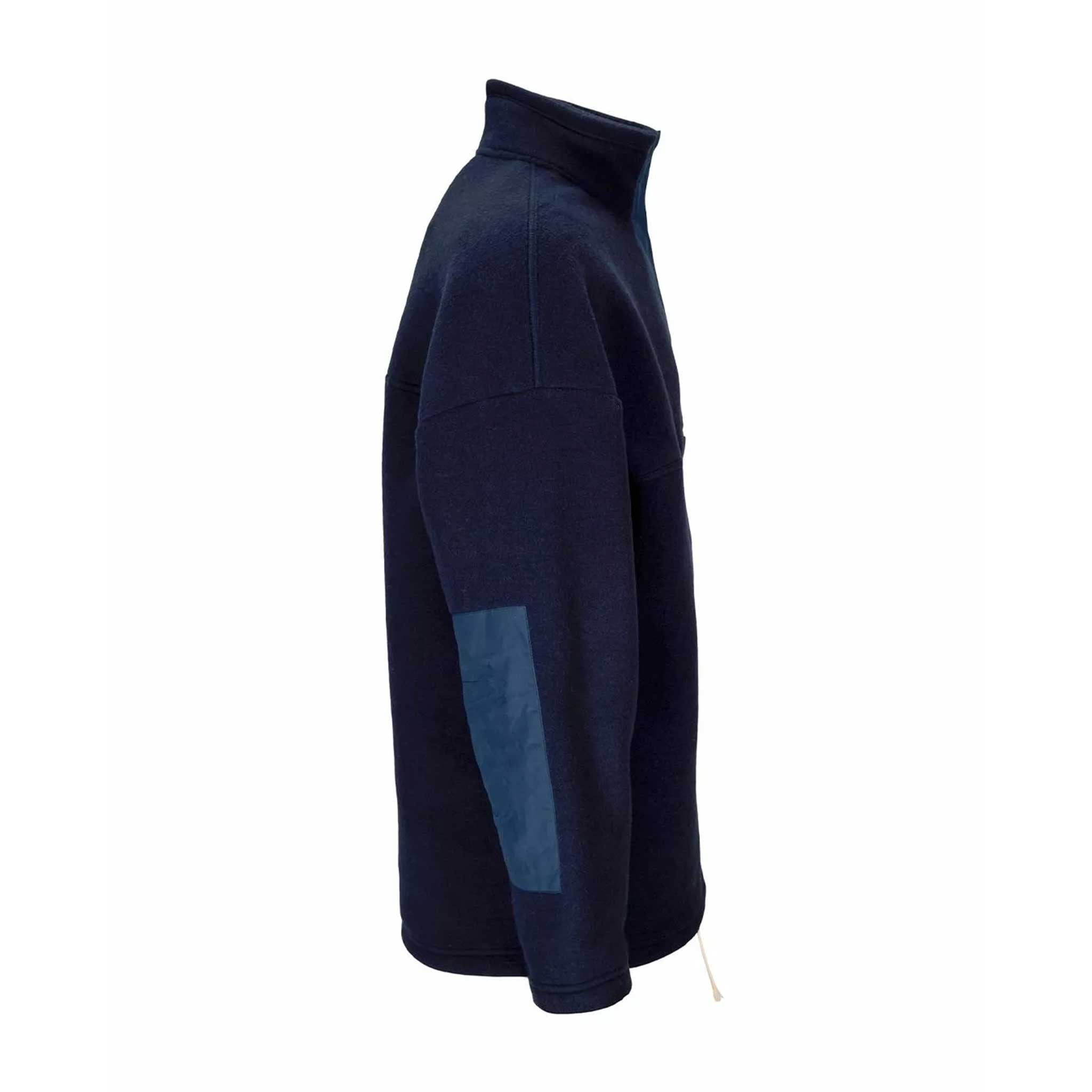 Vagabond Waxed Fleece in Faded Navy