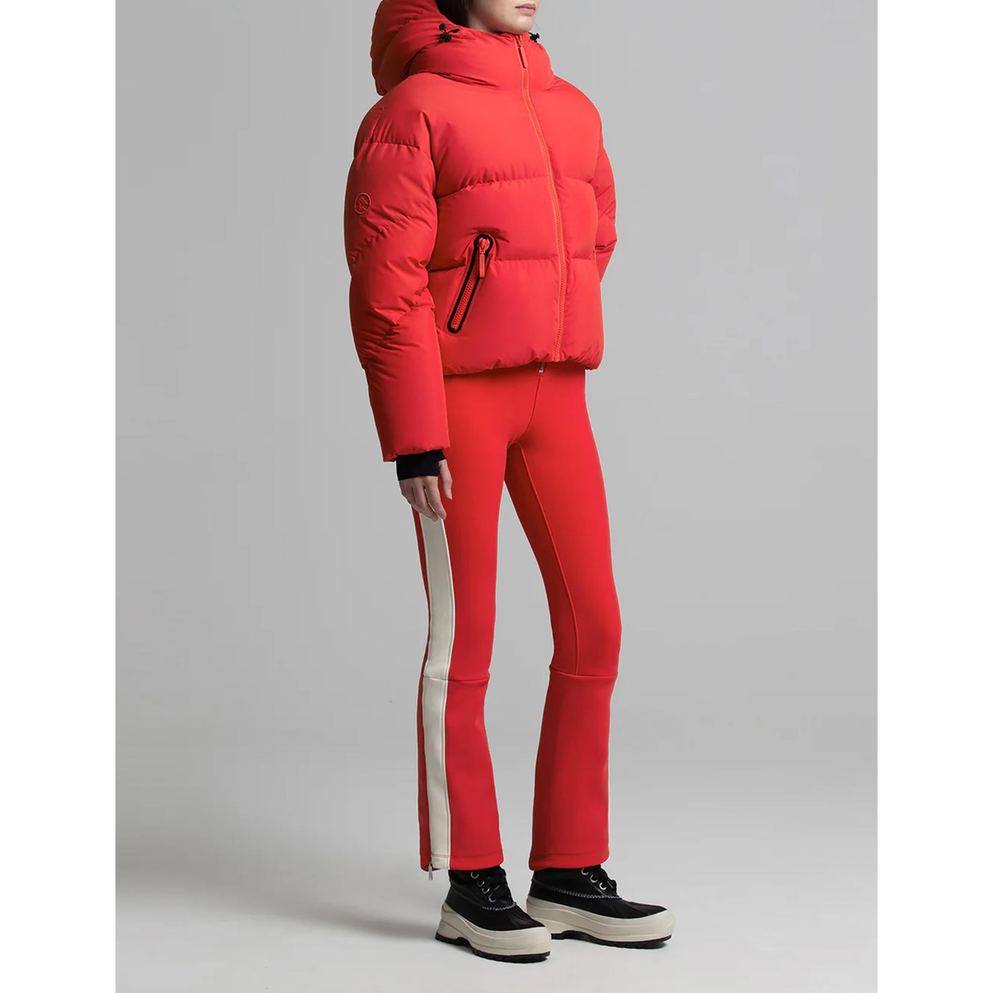 Meribel Ski Jacket in Fiery Red