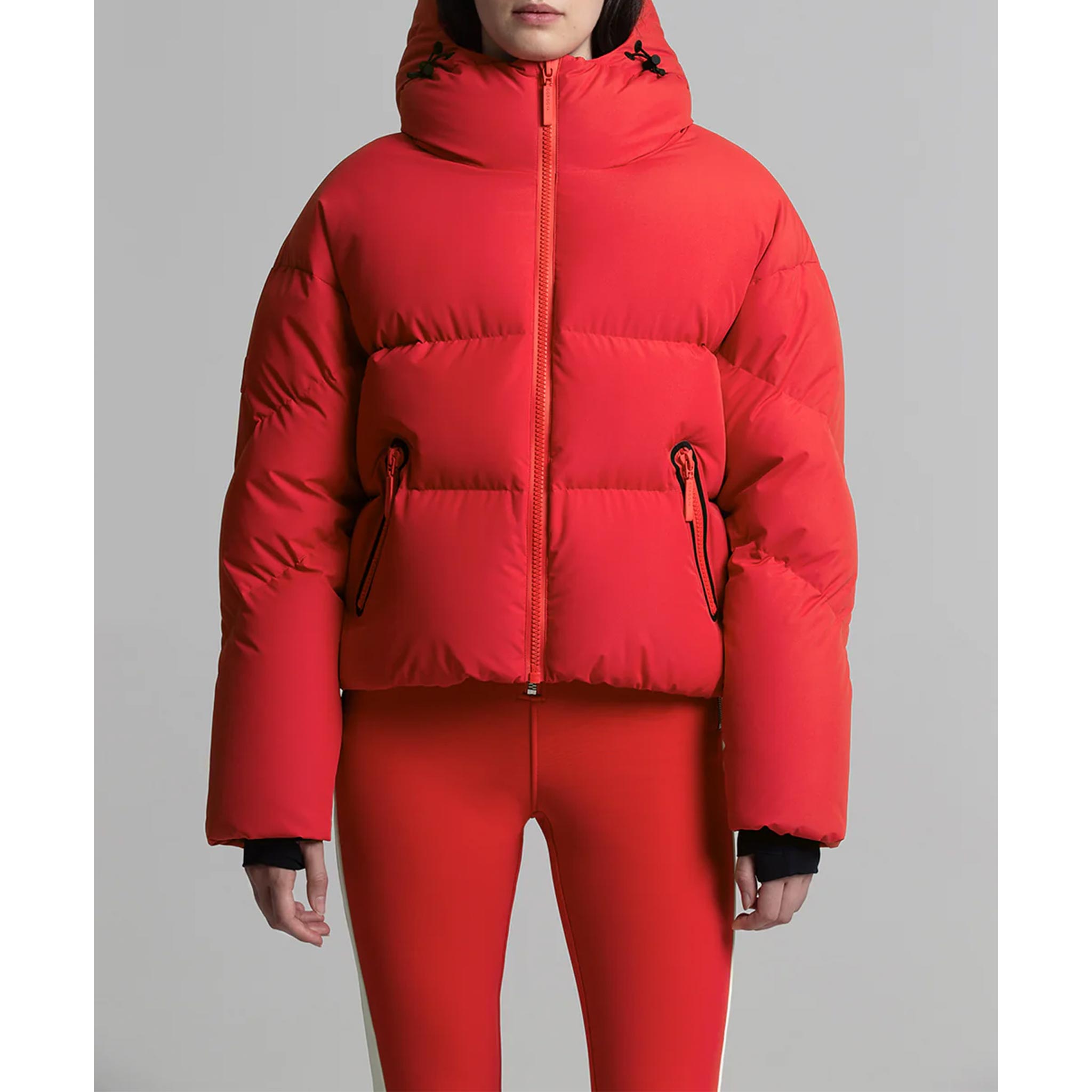 Meribel Ski Jacket in Fiery Red