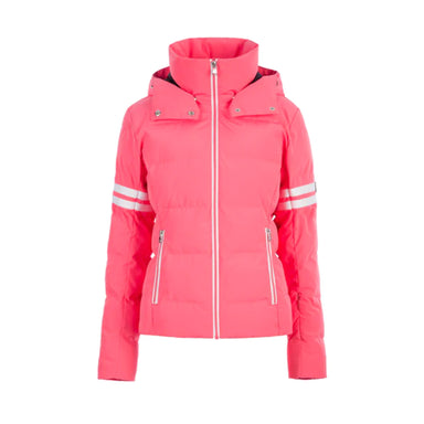 Obermeyer Ridgeline Ladies Ski Jacket In Pink And Black Size 6