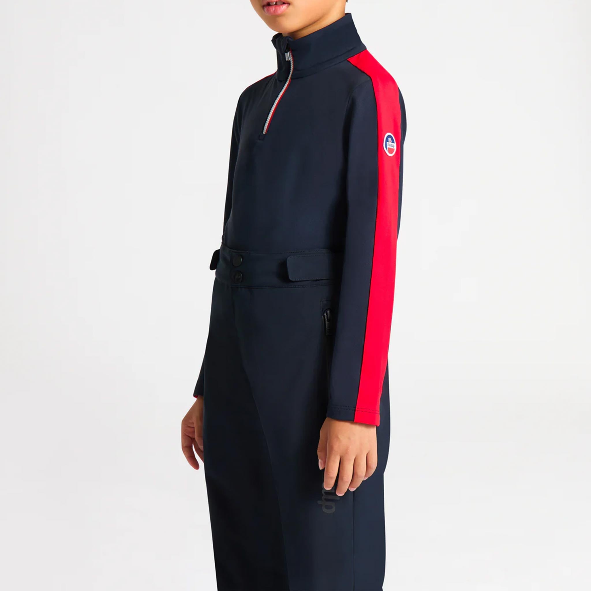 Sinope Kids Midlayer in Navy/Racing Red