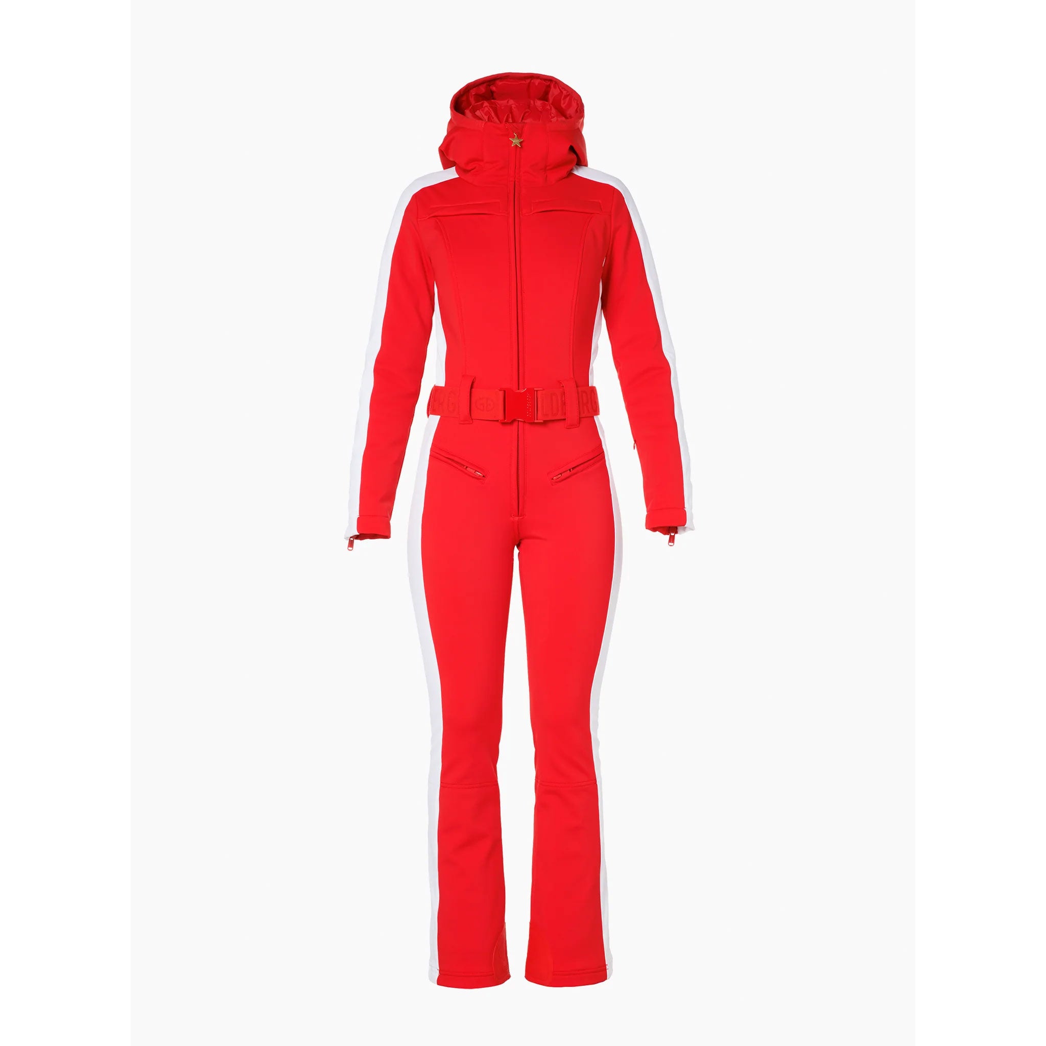 Coureur Ski Suit in Flame Red