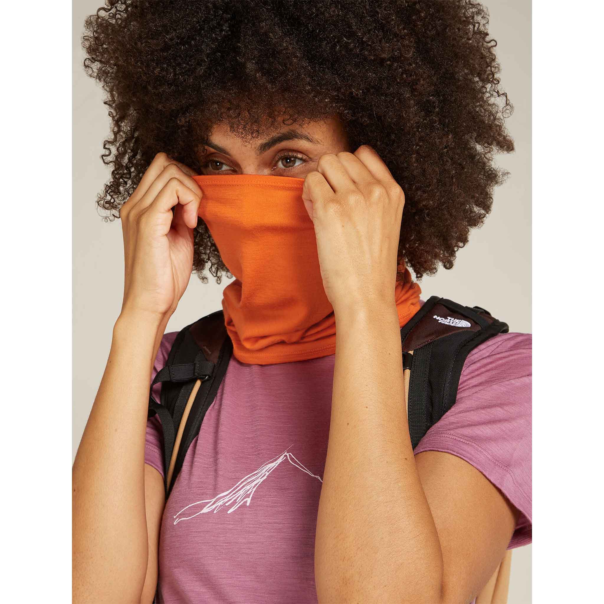 Merino Neck Gaiter in Blaze