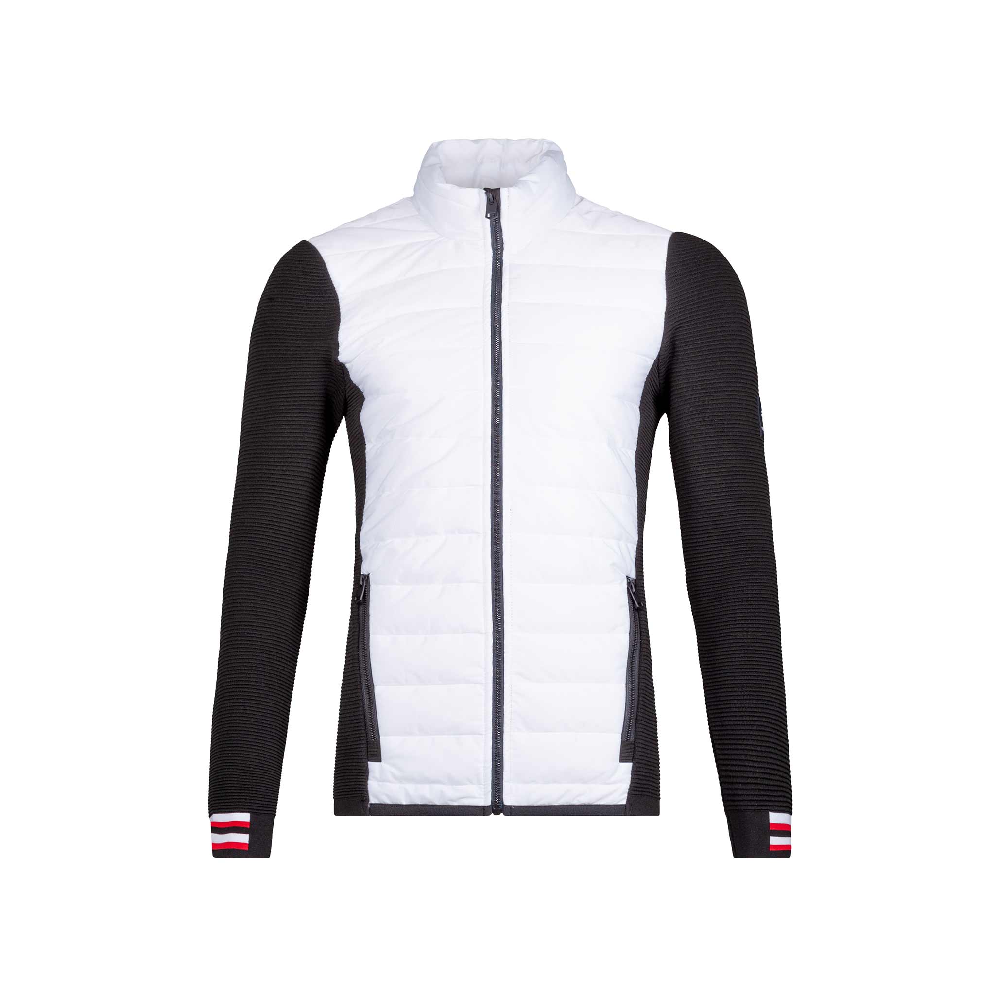 Arvin Primaloft Padded Full Zip in White/Black