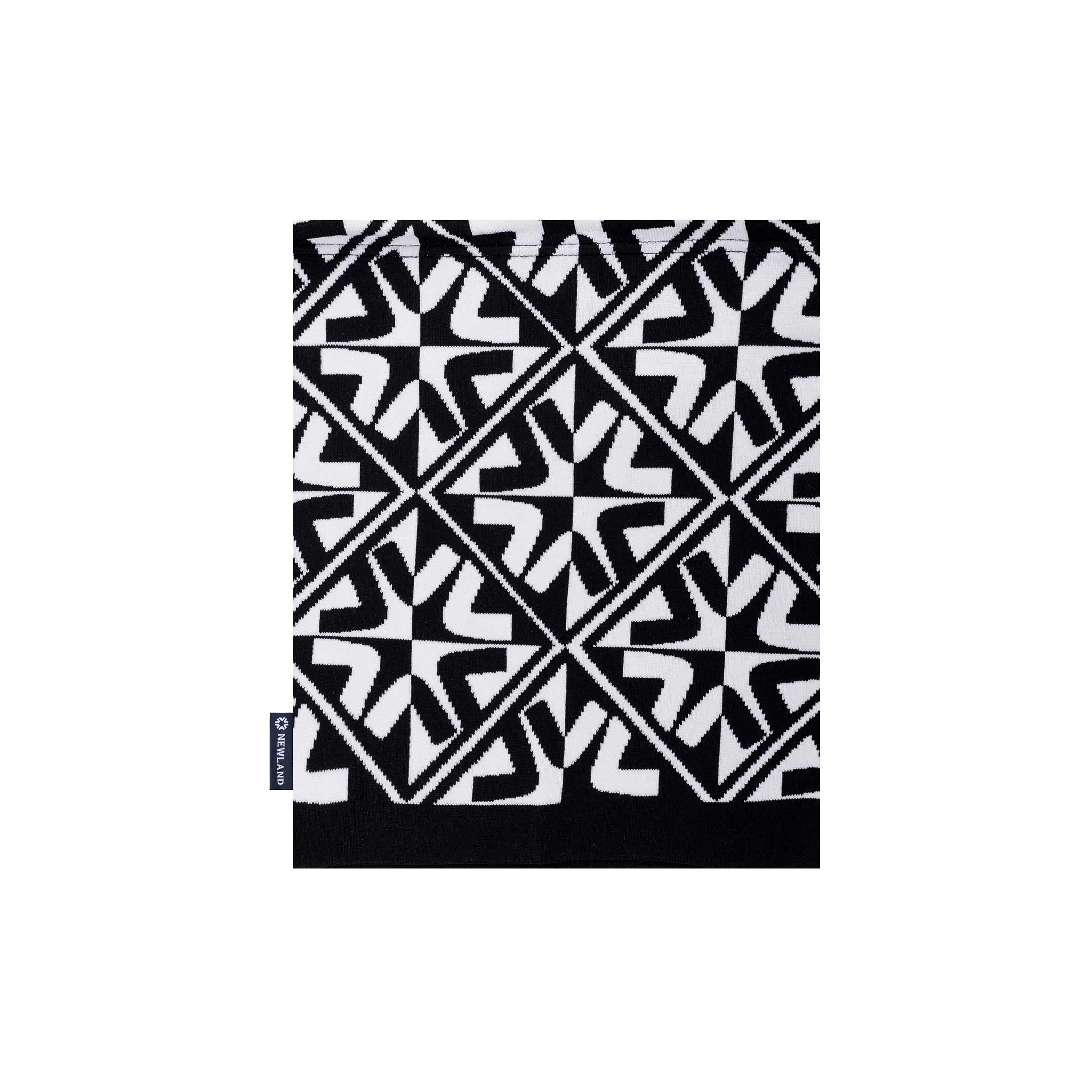 Tulip Neck Gaiter in Black/White