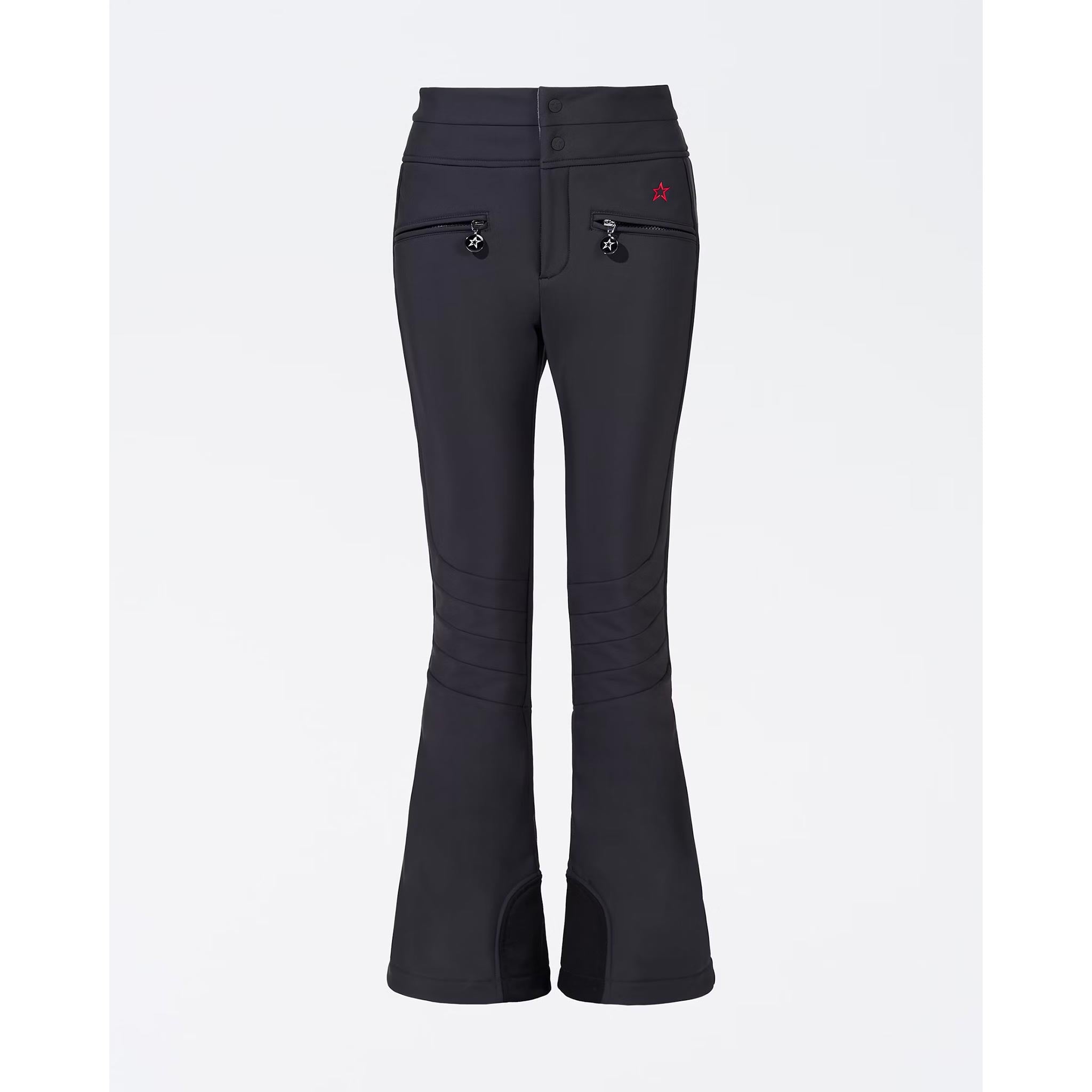 Aurora High Waist Flare Pant in Black