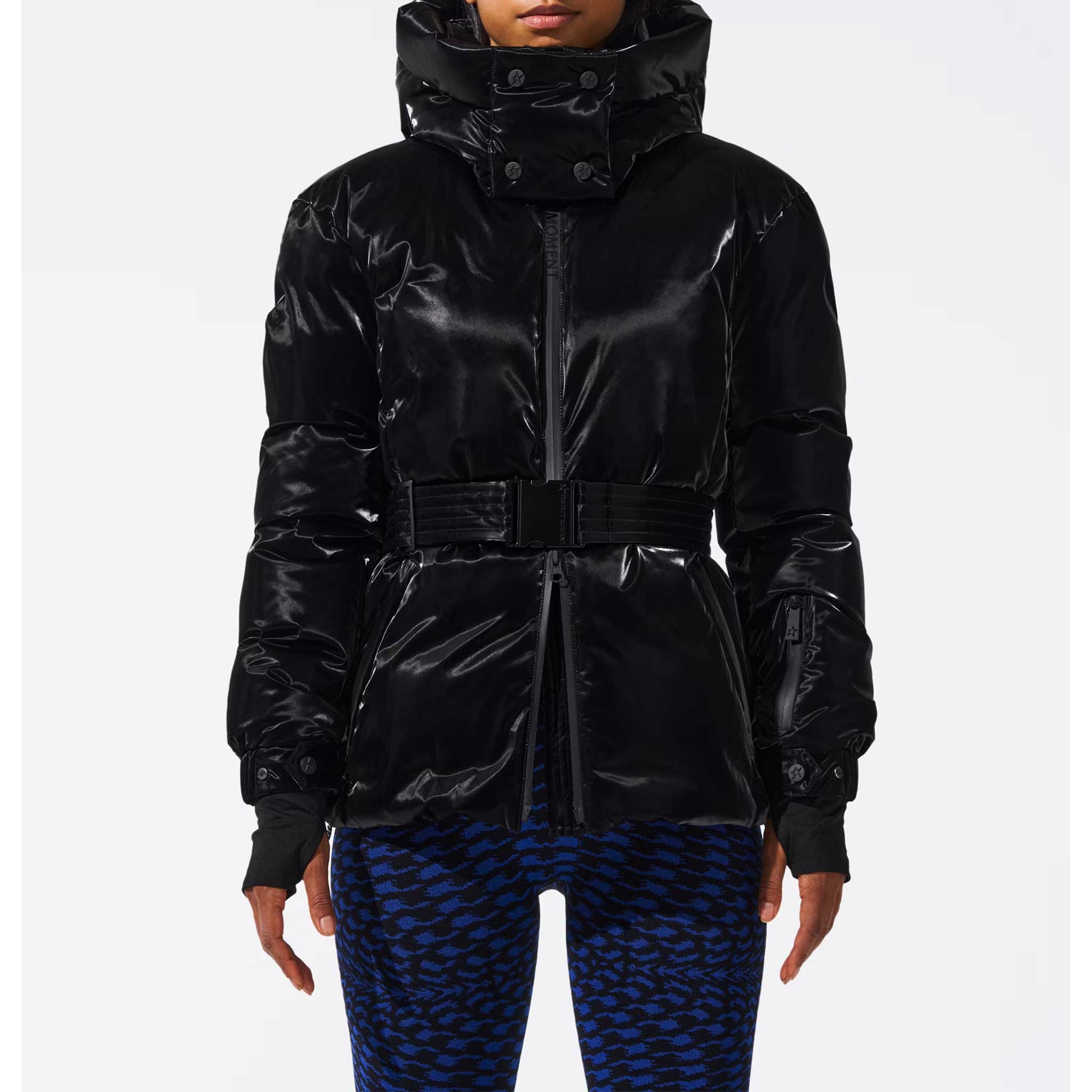 Candice Ski Jacket in Liquid Black