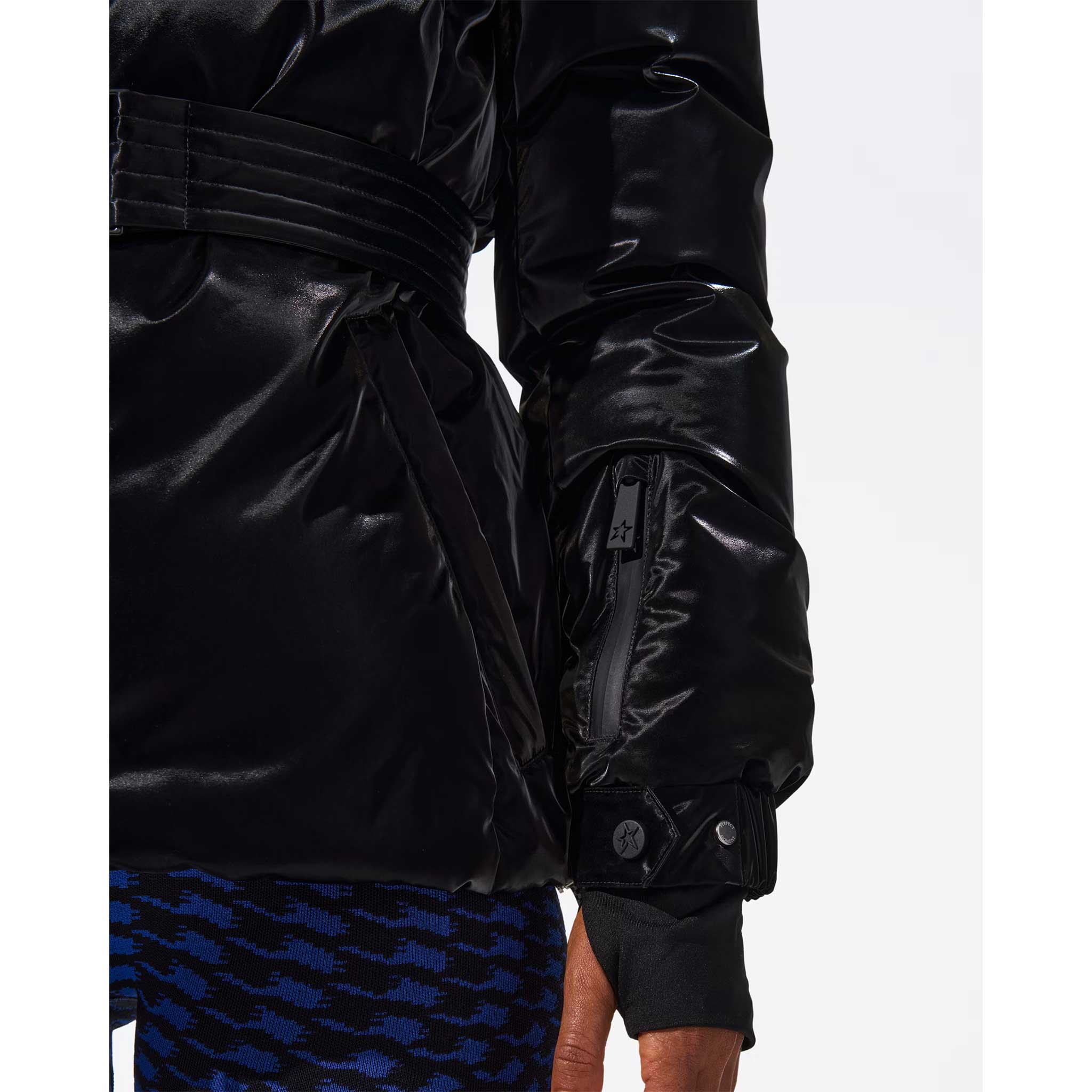 Candice Ski Jacket in Liquid Black