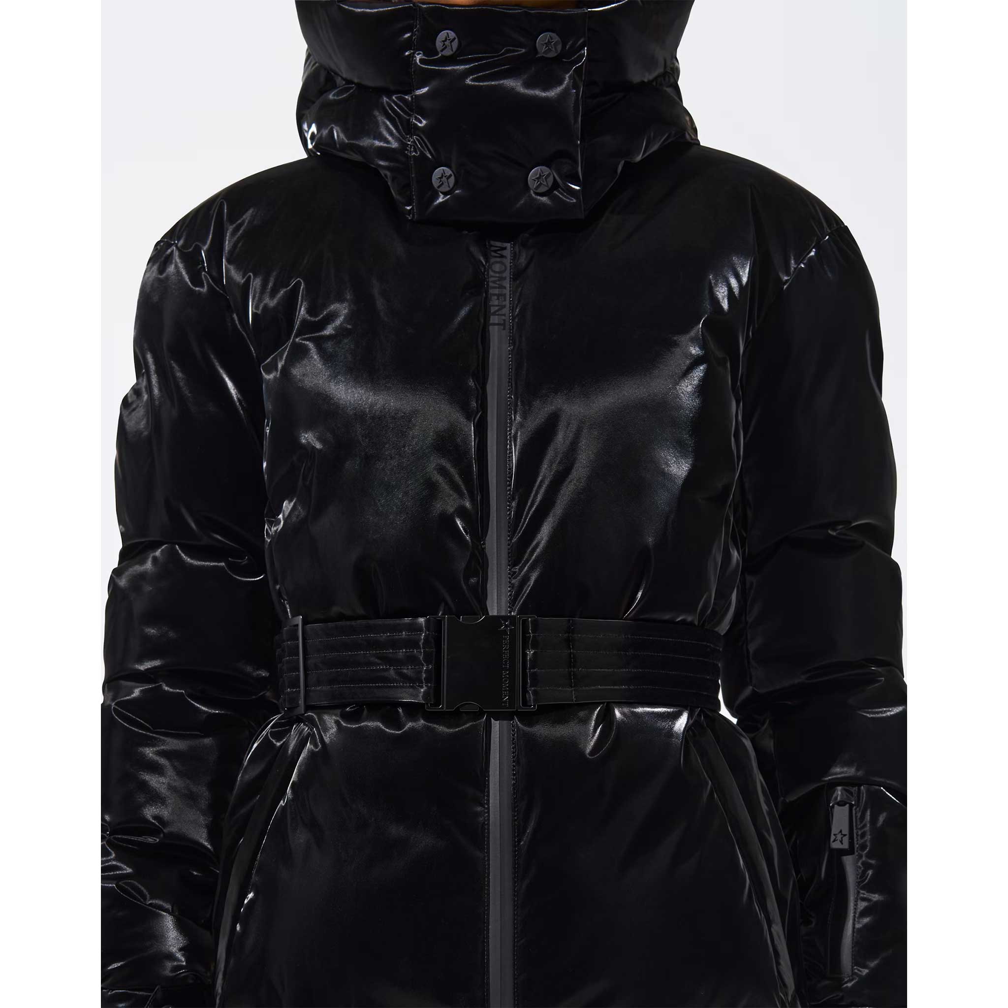 Candice Ski Jacket in Liquid Black