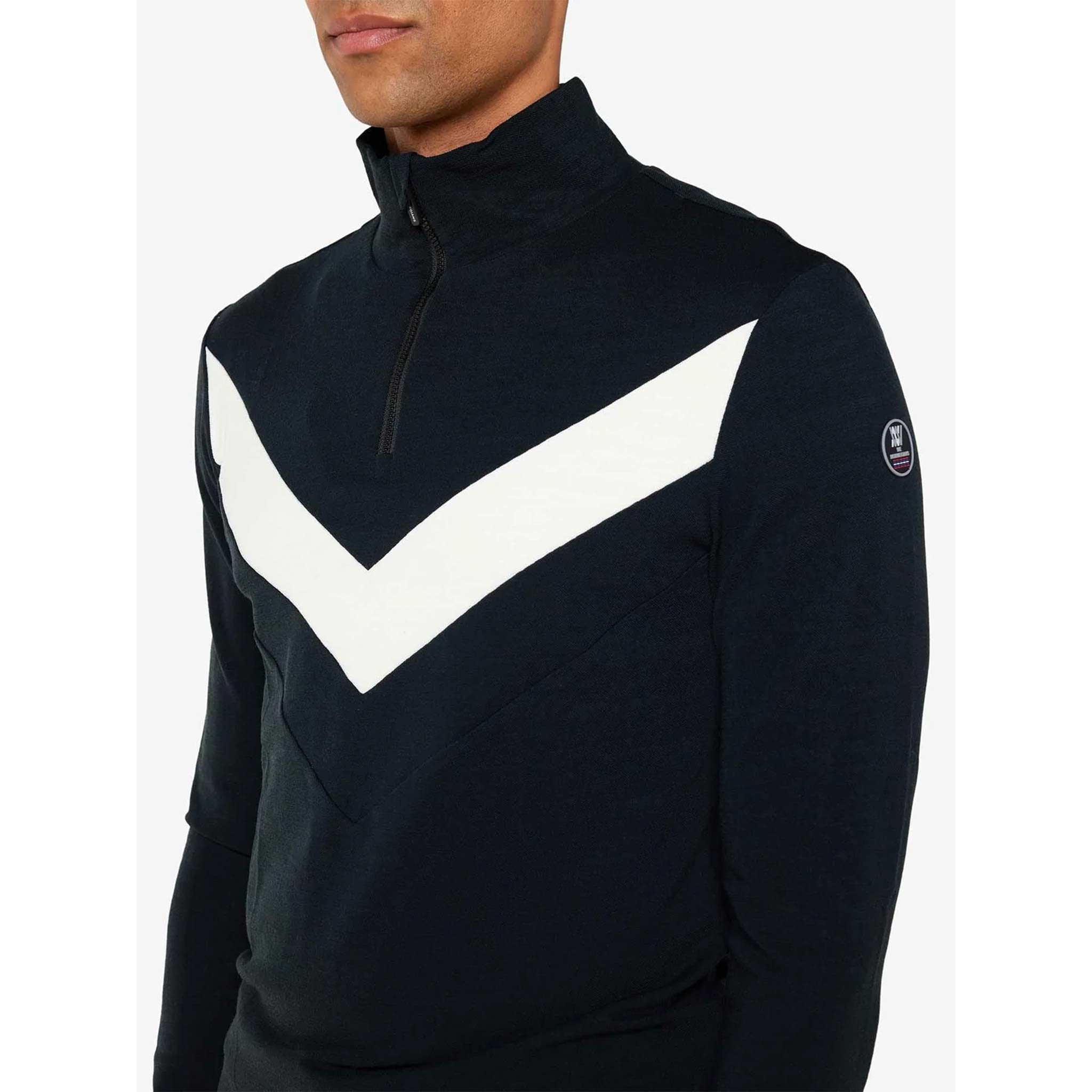 Voss Chevron Sweater in Black