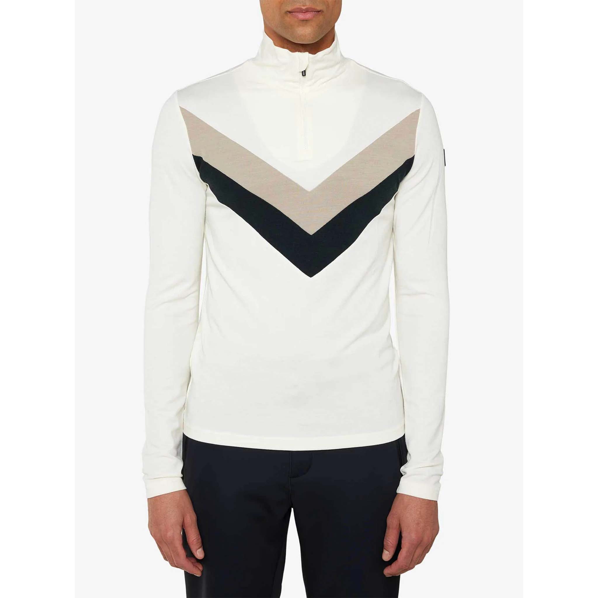 Voss Chevron Sweater in White