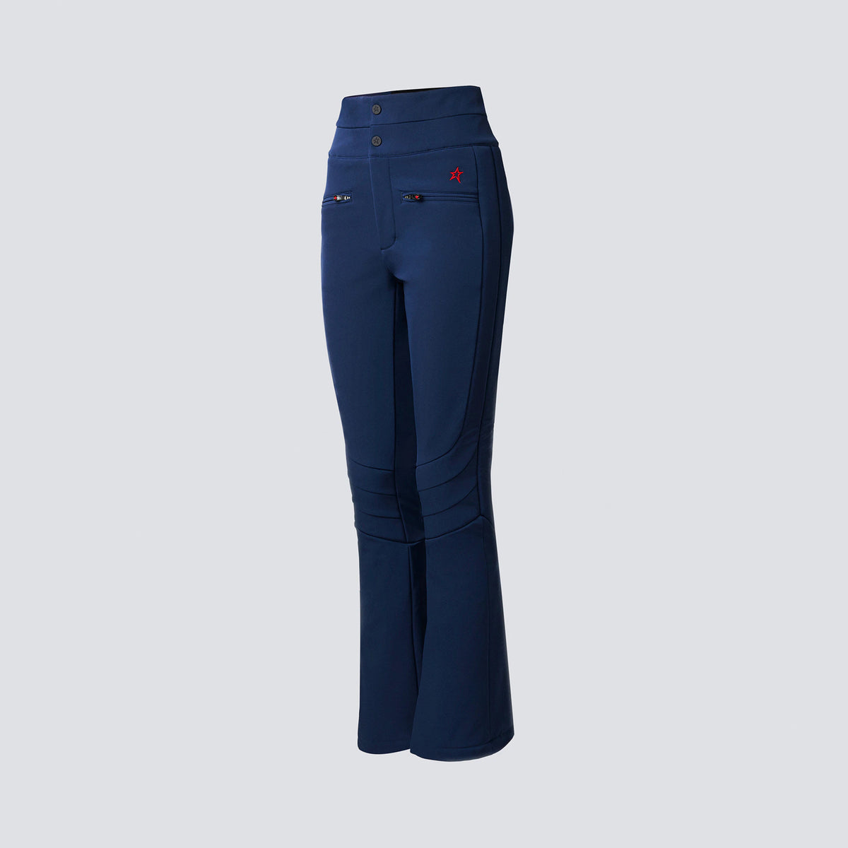 Aurora High Waist Flare Pant in Navy by Perfect Moment