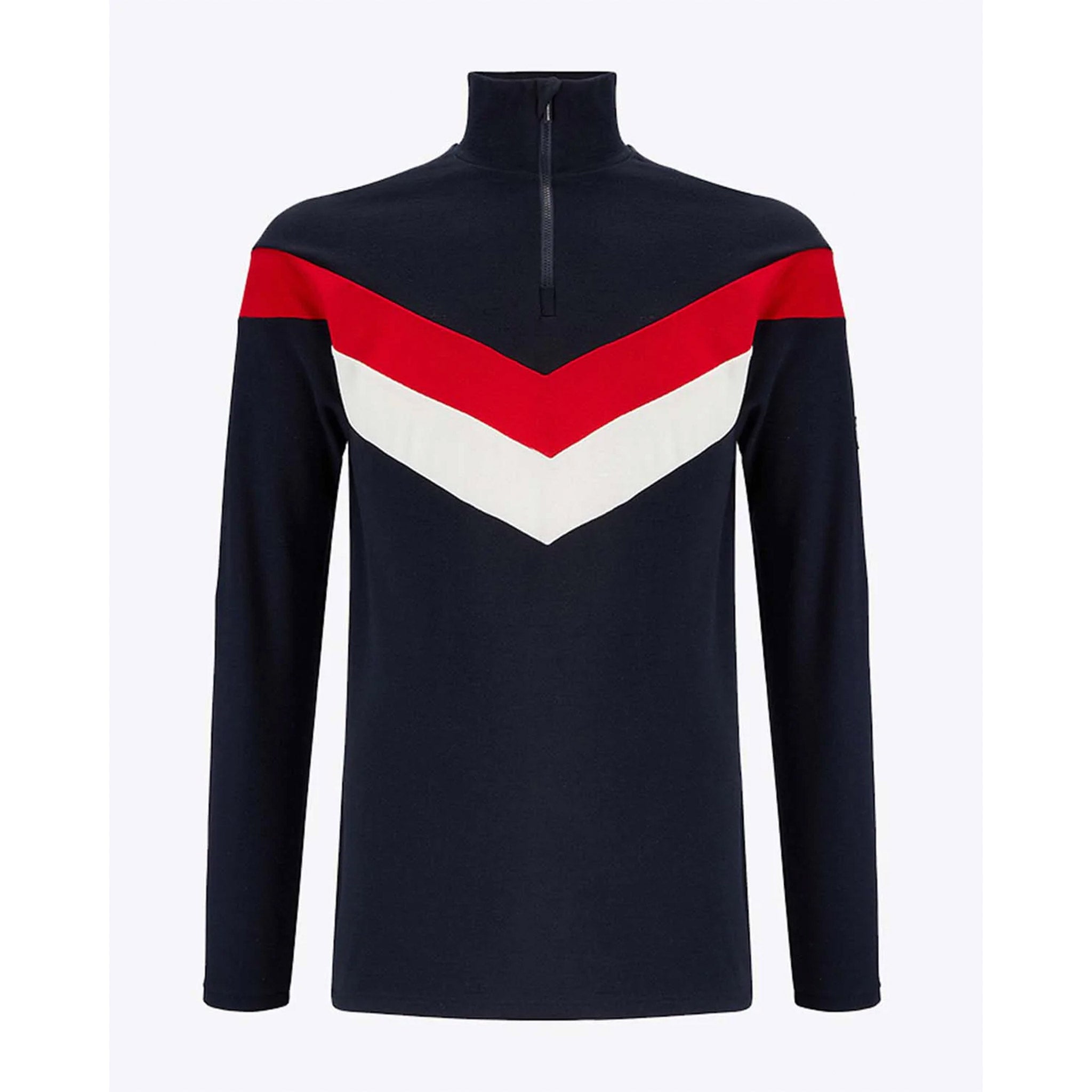 Voss Chevron Sweater in Navy Flag