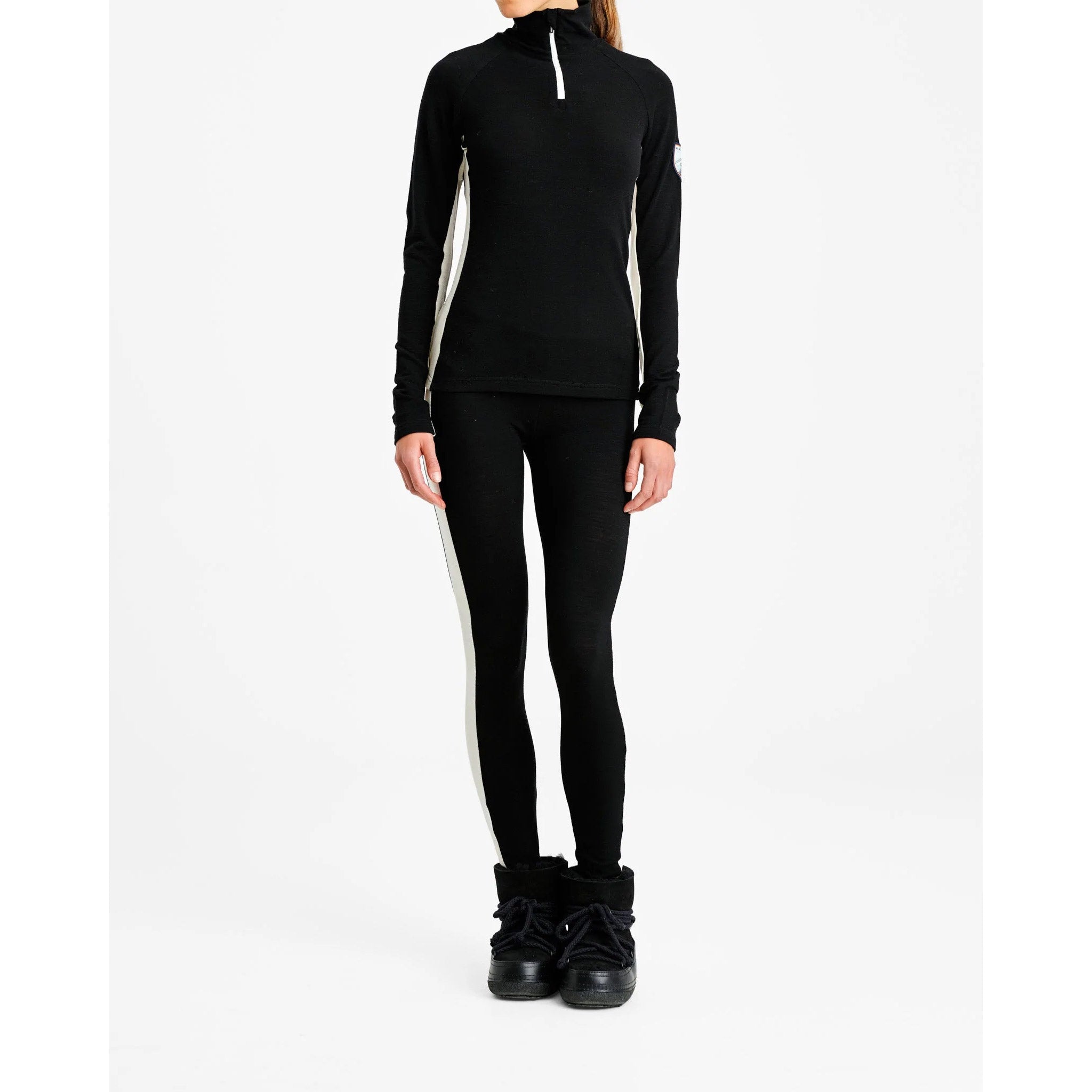 Voss Zipup Sweater in Black